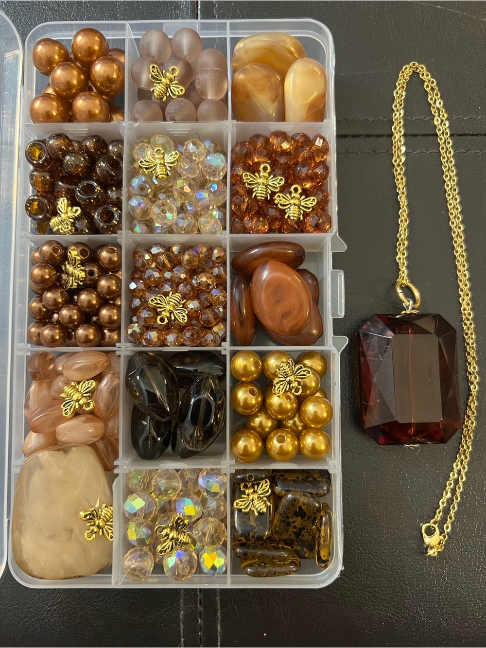 Craft Beads, PURE HONEY - NO WAX, Jewelry Supplies, loose bulk beads
